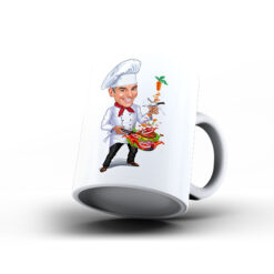 Kişiye Özel Karikatür Baskılı Kupa-006 - Aşçı