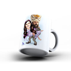 Kişiye Özel Karikatür Baskılı Kupa-038 - Sevgililer