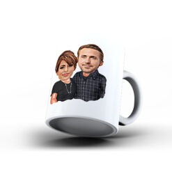 Kişiye Özel Karikatür Baskılı Kupa-041 - Sevgililer