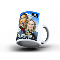 Kişiye Özel Karikatür Baskılı Kupa-049 - Sevgililer