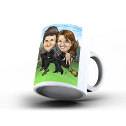 Kişiye Özel Karikatür Baskılı Kupa-050 - Sevgililer