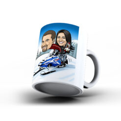 Kişiye Özel Karikatür Baskılı Kupa-051 - Sevgililer