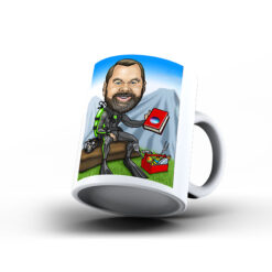 Kişiye Özel Karikatür Baskılı Kupa-055 - Dalgıç