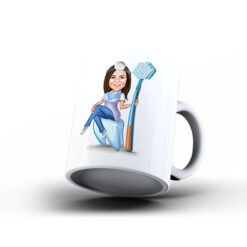 Kişiye Özel Karikatür Baskılı Kupa-056 - Dişçi