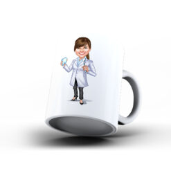 Kişiye Özel Karikatür Baskılı Kupa-061 - Dişçi