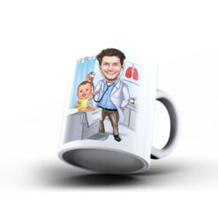 Kişiye Özel Karikatür Baskılı Kupa-062 - Doktor