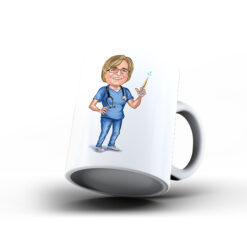 Kişiye Özel Karikatür Baskılı Kupa-072 - Doktor