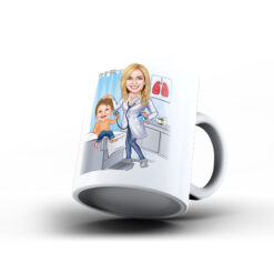 Kişiye Özel Karikatür Baskılı Kupa-074 - Doktor