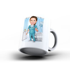 Kişiye Özel Karikatür Baskılı Kupa-077 - Doktor