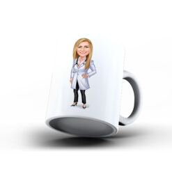 Kişiye Özel Karikatür Baskılı Kupa-065 - Doktor