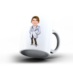 Kişiye Özel Karikatür Baskılı Kupa-068 - Doktor