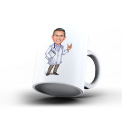 Kişiye Özel Karikatür Baskılı Kupa-069 - Doktor