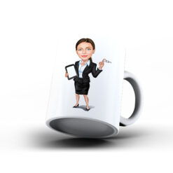 Kişiye Özel Karikatür Baskılı Kupa-094 - Emlakçı