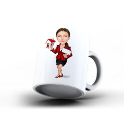 Kişiye Özel Karikatür Baskılı Kupa-095 - Emlakçı