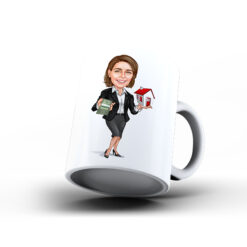 Kişiye Özel Karikatür Baskılı Kupa-089 - Emlakçı