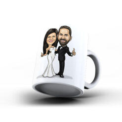 Kişiye Özel Karikatür Baskılı Kupa-101 - Evlilik