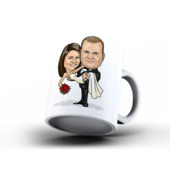 Kişiye Özel Karikatür Baskılı Kupa-105 - Evlilik
