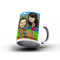 Kişiye Özel Karikatür Baskılı Kupa-108 - Evlilik