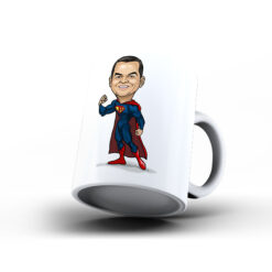 Kişiye Özel Karikatür Baskılı Kupa-123 - Superman