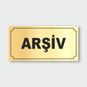 Arşiv Levhası AL-01 Arşiv Levhası AL-01