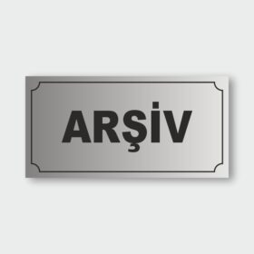 Arşiv Levhası AL-01 Arşiv Levhası AL-01