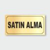 Satın Alma Levhası SAL-01 Satın Alma Levhası SAL-01