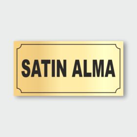 Satın Alma Levhası SAL-01 Satın Alma Levhası SAL-01
