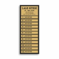 Apartman Zil İsimlikleri Apt-01