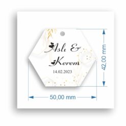 Sticker / Etiket Altıgen-02