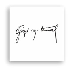 Türk Motifleri Atatürk İmza-01