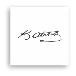 Türk Motifleri Atatürk İmza-02