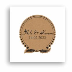 Sticker / Etiket Floral-10 Kart Floral-10