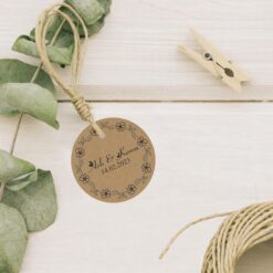 Kart Floral-18 Sticker / Etiket Floral-18