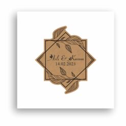 Sticker / Etiket Floral-04 Kart Floral-04