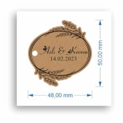 Sticker / Etiket Floral-06