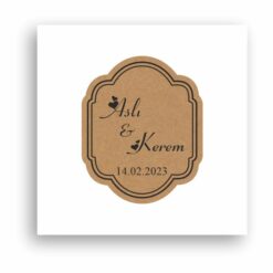 Sticker / Etiket Vintage-09 Kart Vintage-09