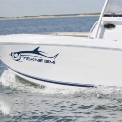 Tekne Ön Sticker Tekne İsmi-17