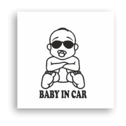Araba Bebek Var Sticker-01