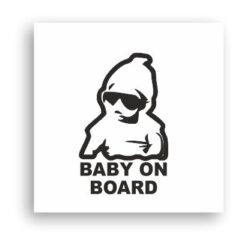 Araba Bebek Var Sticker-02