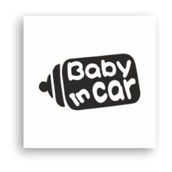 Araba Bebek Var Sticker-04