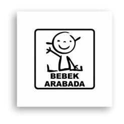 Araba Bebek Var Sticker-06