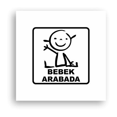 baby6 Araba Bebek Var Sticker-06