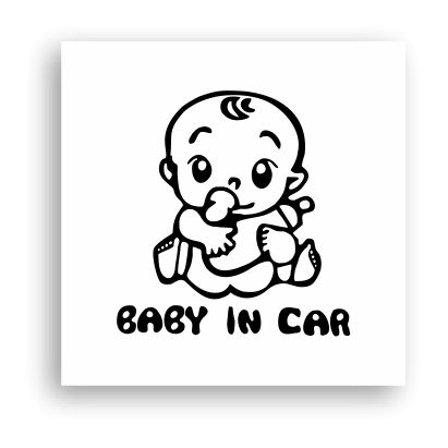 baby9 Araba Bebek Var Sticker-09