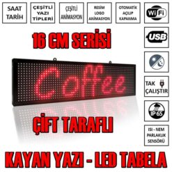 Kayan Yazı Çift Taraflı 16 cm Serisi