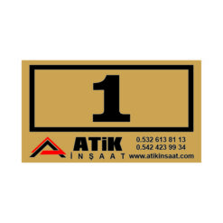 Firma Logolu Kapı Numarası-01