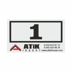Firma Logolu Kapı Numarası-01